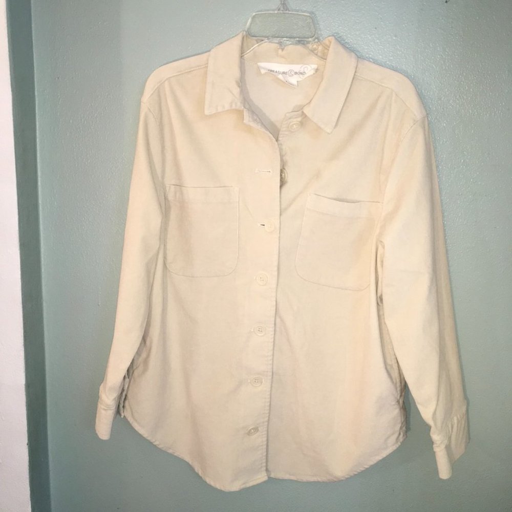 Treasure & Bond Corduroy Ivory bone Sz M